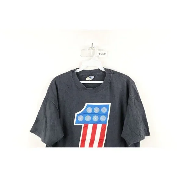 Vintage 80s Spitfire Wheels Mens XL Distressed Skateboarding T-Shirt Black USA